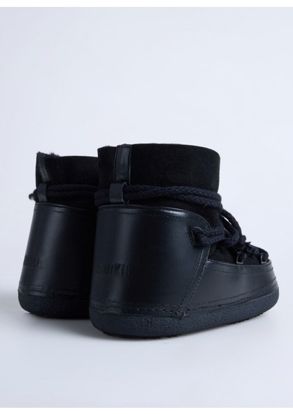 %60 Kuzu Derisi, %40 Inek Derisi Siyah Kadın Kar Botu Classıc2 modelleri