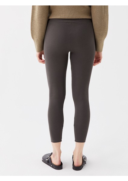 Yeni Sezon Kadın Beli Lastikli Düz Tayt indirimleri