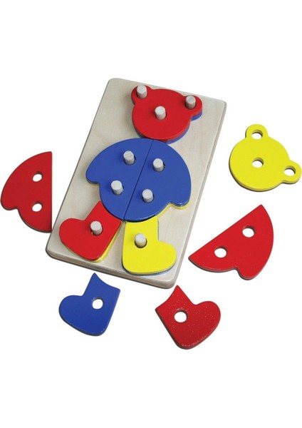 KAL-1003 Ayı Sök Tak Ahşap Oyuncak -Chiva modelleri