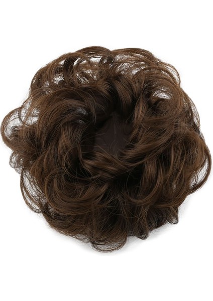 Saçlı Lastikli Topuz Toka / Kumral fiyatları