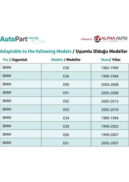Bmw 3 Serisi 5 Serisi 7 Serisi 8 Serisi Için Far Klips - 50 Adet indirimleri