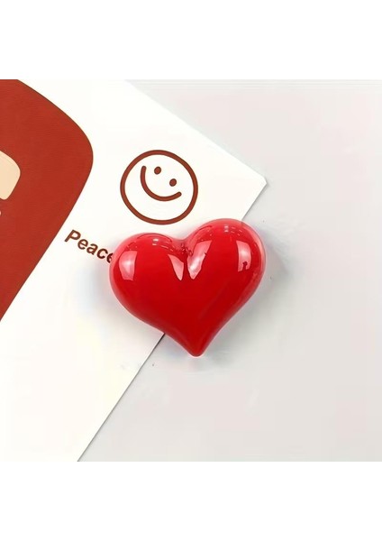 Dekoratif 6 Adet Güçlü Kalp Şeklinde Buzdolabı Magneti Fotoğraflar, Notlar Için Dekoratif Buzdolabı Magnetleri Mıknatısları Buzdolabı Süsü Sevgililer Günü Hediyesi indirimleri