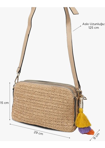 Kadın Deve Tüyü Omuz Çantası 5Y2CN69700