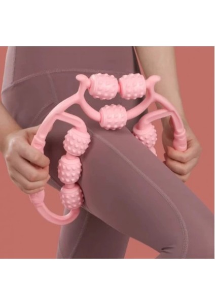 Selülit Masaj Aleti 9 Tekerlekli Lenf Drenaj Rulosu