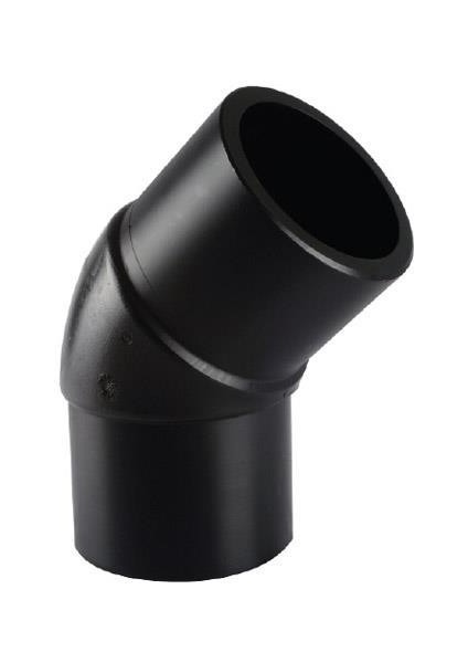 Tega Hdpe Spigot Açık Dirsek 125 mm 45 Derece