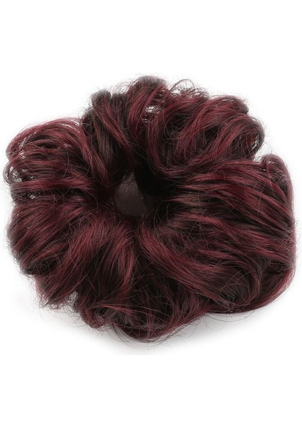 Saçlı Lastikli Topuz Toka / Koyu Kızıl fiyatları