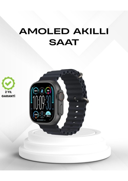 Amoled Akıllı Saat Bluetooth Arama Su Geçirmez