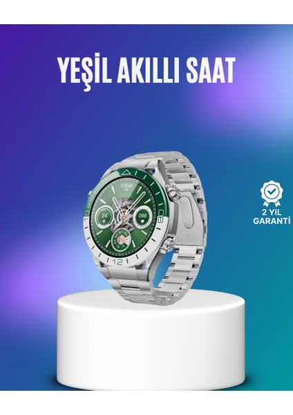 Harita Görüntüleme Özellikli Amoled Akıllı Saat 3 Kayışlı Fitness Takipli