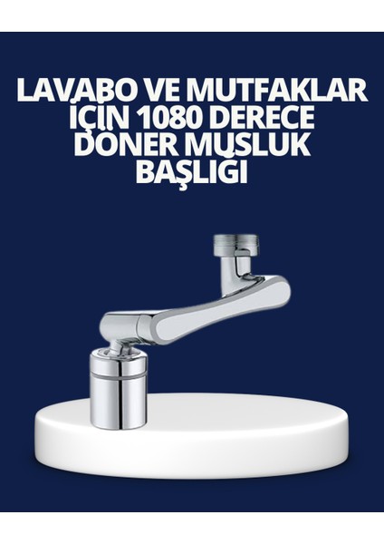 Esnek 1080° Musluk Başlığı 3 Eklemli Hareketli Su Modlu Lavabo Aparatı fiyatları
