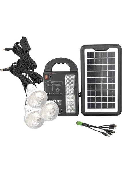 GD-999 Lamba + Powerbank + Işıldak Solar Aydınlatma Seti fiyatları