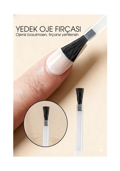 Yedek Oje Fırçası Tırnak Cila Fırçası