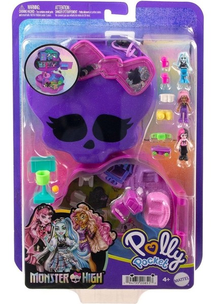 HVV58 Polly Pocket - Monster High Temalı Kompakt Oyun Seti