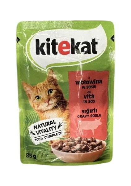 Pouch Güveç Sığır Etli Kedi Konservesi 85 gr 1 Adet
