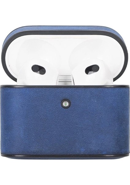Casquet Apple Airpods 3.nesil Uyumlu Deri Kılıf G21 Mavi fırsatları