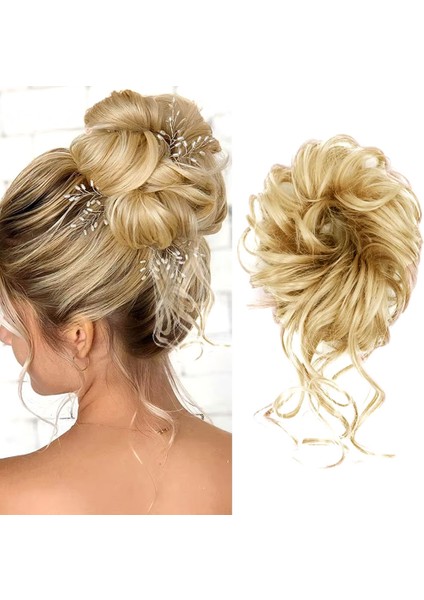 Saçlı Lastikli Kuyruklu Topuz Toka / Balköpüğü