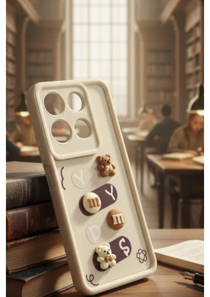 Redmi Note 13 Pro 5g/4g Uyumlu Kılıf Beyaz Renk Ayıcık Figürlü 3D Kamera Korumalı Darbe Emici Yumuşak Silikon Kapak fiyatları