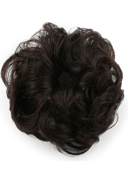 Saçlı Lastikli Topuz Toka / Kahverengi fiyatları