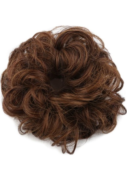 Saçlı Lastikli Topuz Toka / Karamel fiyatları