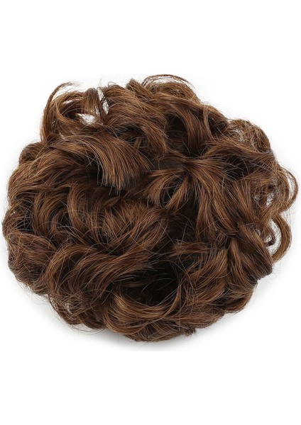 Yoğun Saçlı Lastikli Topuz Toka / Karamel fiyatları