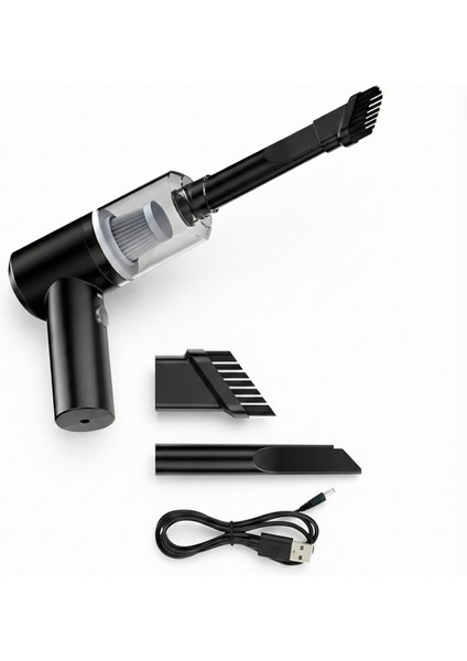 Güçlü Portatif Vakumlu Kablosuz Üflemeli Mini Araç Süpürgesi