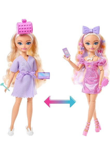 JGG38 Barbie Dream Besties Malibu ile Akşam Eğlencesine Hazırlanma modelleri
