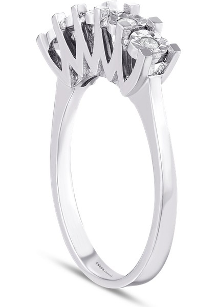 0.11 Karat Pırlanta Venüs Beştaş Yüzük