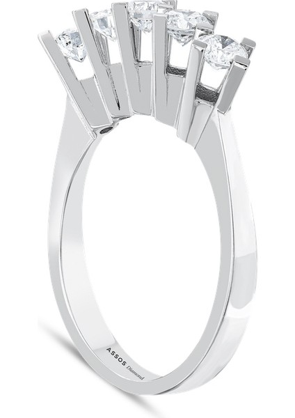 0.43 Karat Pırlanta Beştaş Yüzük