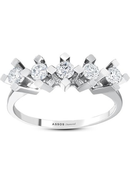 0.37 Karat Pırlanta Beştaş Yüzük