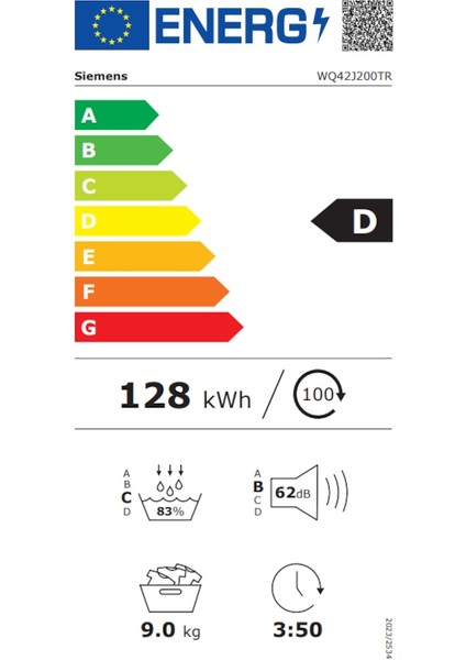 WQ42J200TR 9 kg Çamaşır Kurutma Makinesi fiyatları