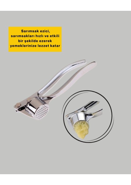 Metal Sarımsak Ezici Ergonomik Tutma ve Güçlü Presleme fiyatları