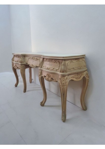 Kajmer El Oymalı Kayın Ahşap Şifonyer – Premium Masif Kalite