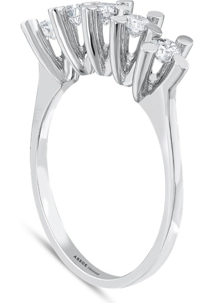 1.00 Karat Pırlanta Beştaş Yüzük