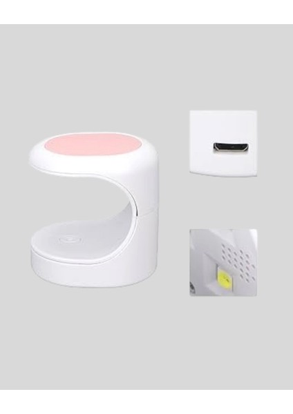 LED Mini Oje Kurutucu Taşınabilir Hızlı Kuruma Cihazı 3 LED Işıklı modelleri