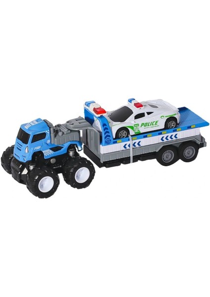 KLX600-361 Sürtmeli Die Cast 4x4 Polis Arabası Taşıyıcılı -Vardem fiyatları