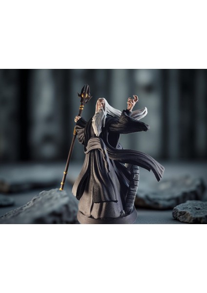 Saruman Figürü | Yüzüklerin Efendisi Koleksiyon Figürü | Fantastik Dekor (15 Cm) modelleri