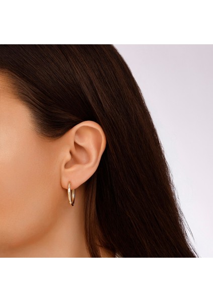 Altın Halka Küpe - 14K modelleri