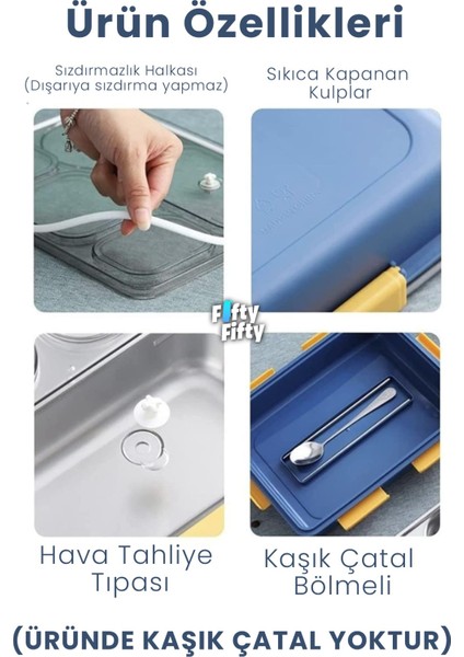 800 ml Tek Kat 2 Bölme Lunch Box Yeni Nesil Sefer TASI-FFLBOX50442 fırsatları