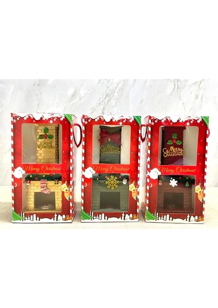 Noel Temalı Polyester Şömine Tütsülük İK023 fiyatları