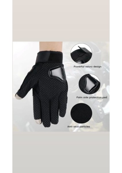 Korumalı Motosiklet Eldiveni Uzun Model ( Siyah ) modelleri