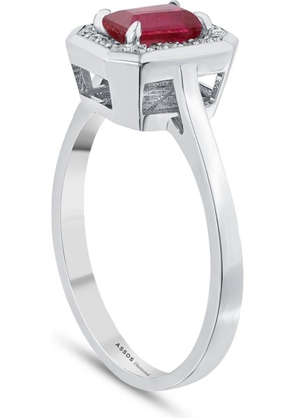 0.10 Karat Yakut Taşlı Pırlanta Yüzük fiyatları