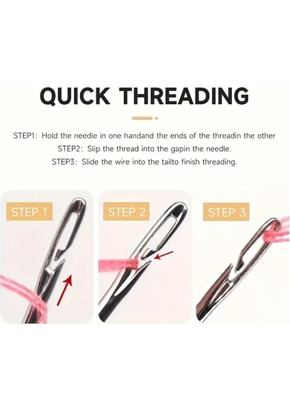 12 Kolay Iplik Geçirilen Iğne Seti modelleri