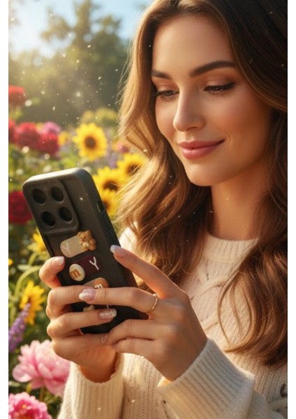 Redmi Note 13 Pro 5g/4g Uyumlu Kılıf Siyah Renk Ayıcık Figürlü 3D Kamera Korumalı Darbe Emici Yumuşak Silikon Kapak fiyatları