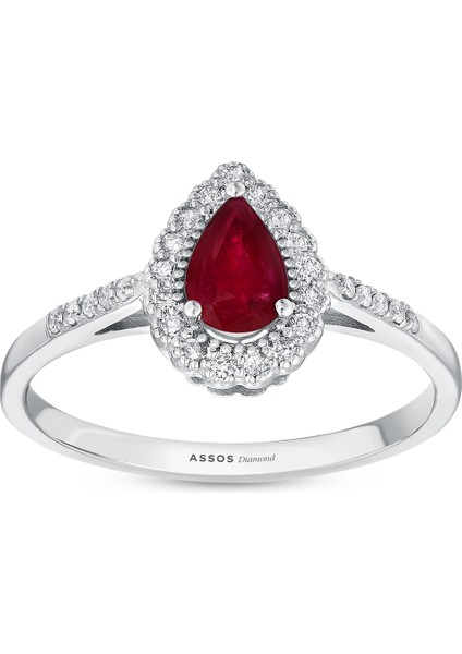 0.19 Karat Yakut Taşlı Pırlanta Yüzük fırsatları