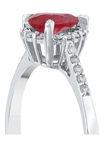 0.13 Karat Yakut Taşlı Pırlanta Yüzük indirimleri