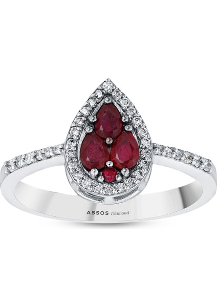 0.16 Karat Yakut Taşlı Pırlanta Yüzük fırsatları