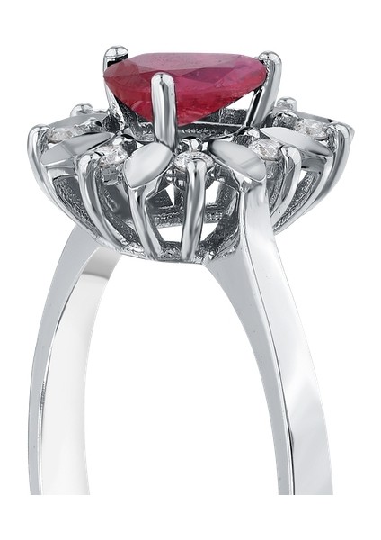 0.07 Karat Yakut Taşlı Pırlanta Yüzük indirimleri