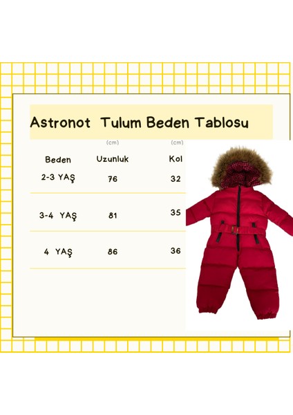 Çocuk Kozmonot Kayak Tulumu modelleri