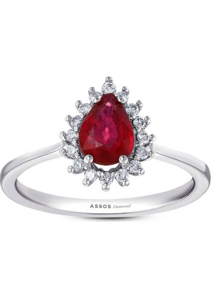 0.09 Karat Yakut Taşlı Pırlanta Yüzük fırsatları