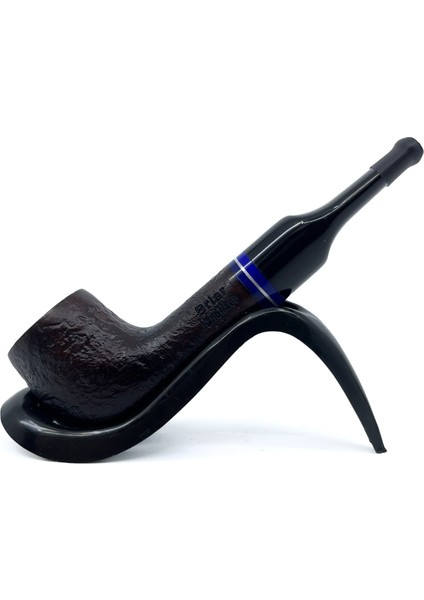 Işlemeli El Yapımı Gül Kökü (Briar) Mini Pipo 9mm Filtreli - Model No: 15