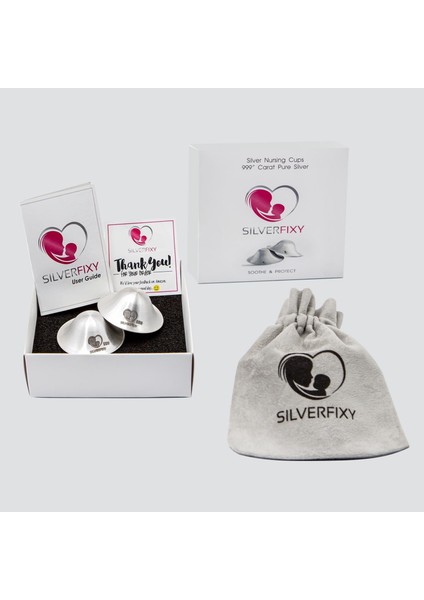 XL Gümüş Kapak 999 Ayar El Işçiliği – Göğüs Ucu Koruyucu- Yara Kalkanı